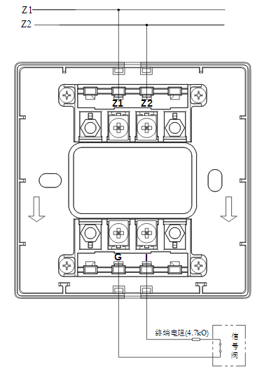 四川海灣消防GST-LD-8300B輸入模塊常閉無源觸點(diǎn)接線圖